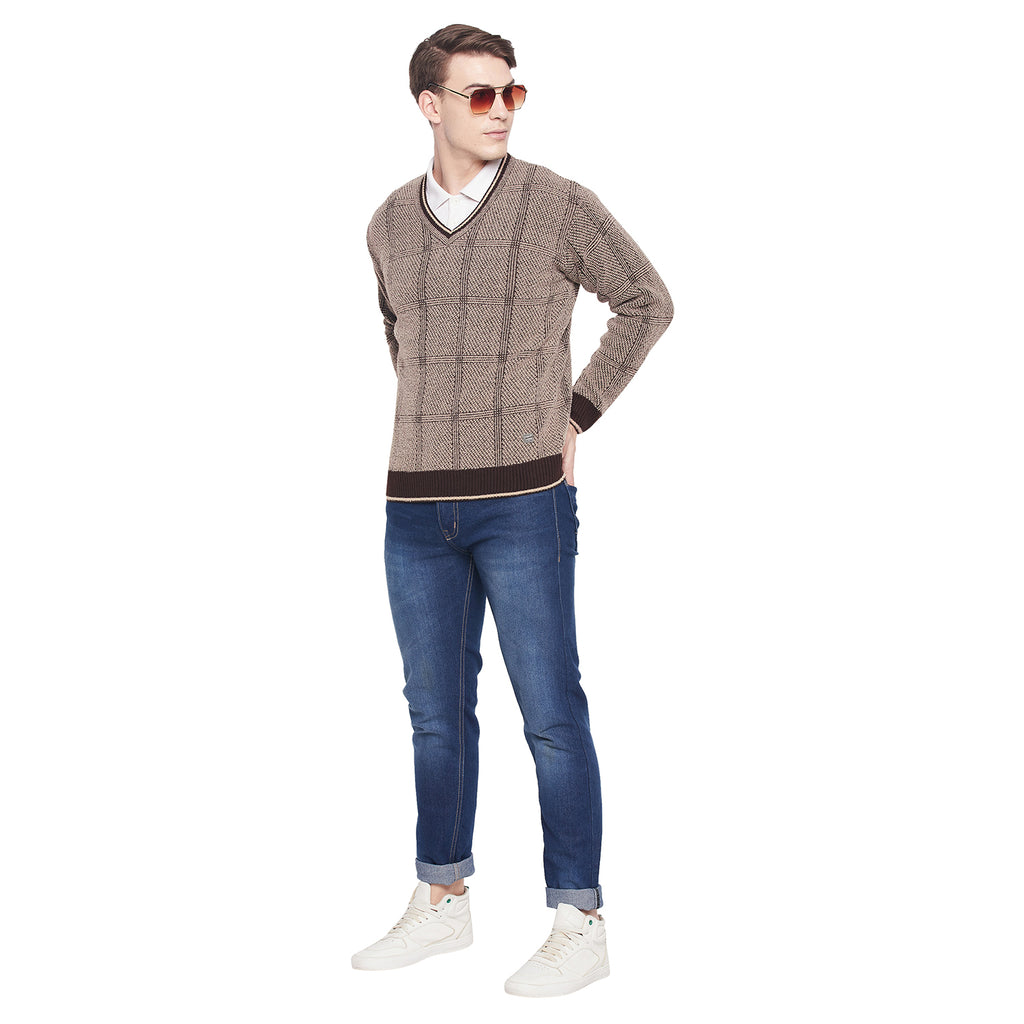 Duke Urban Men Full Sleeve V Neck Sweater (SDS2067)