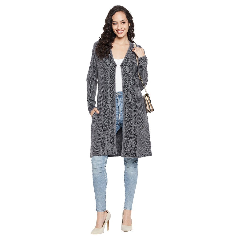 Duke Urban Women Full sleeve V Neck Cardigan (SDS9792)
