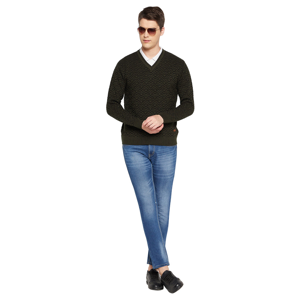 Duke Urban Men Full Sleeve V Neck Sweater (SDS2059)