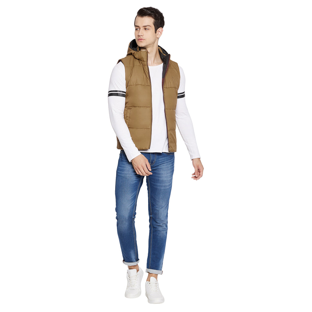 Duke Urban Men Sleeveless Reversible Jacket (SDZ908)