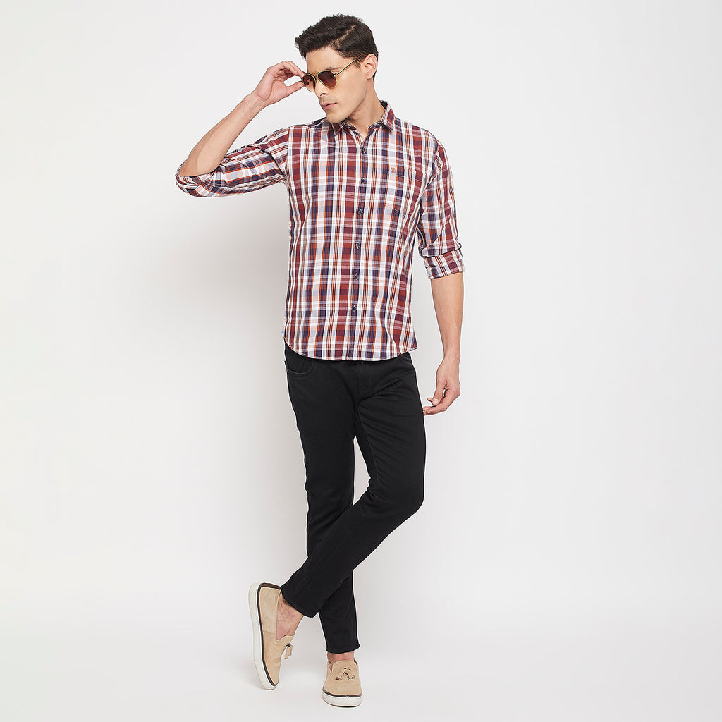 Duke Urban Men Full Sleeve Cotton Shirt (SDO5CKQ)