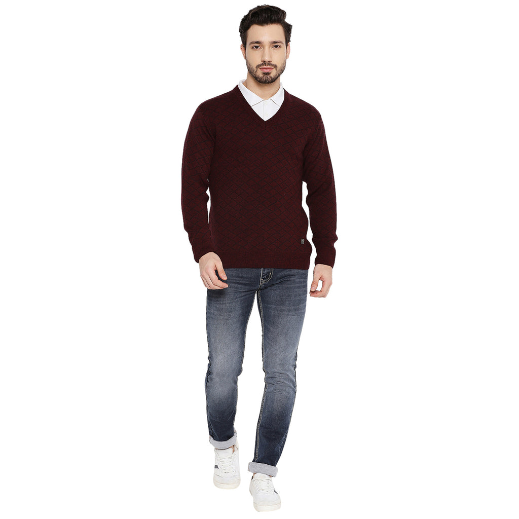Duke Urban Men Full Sleeve V Neck Sweater (SDS2055)