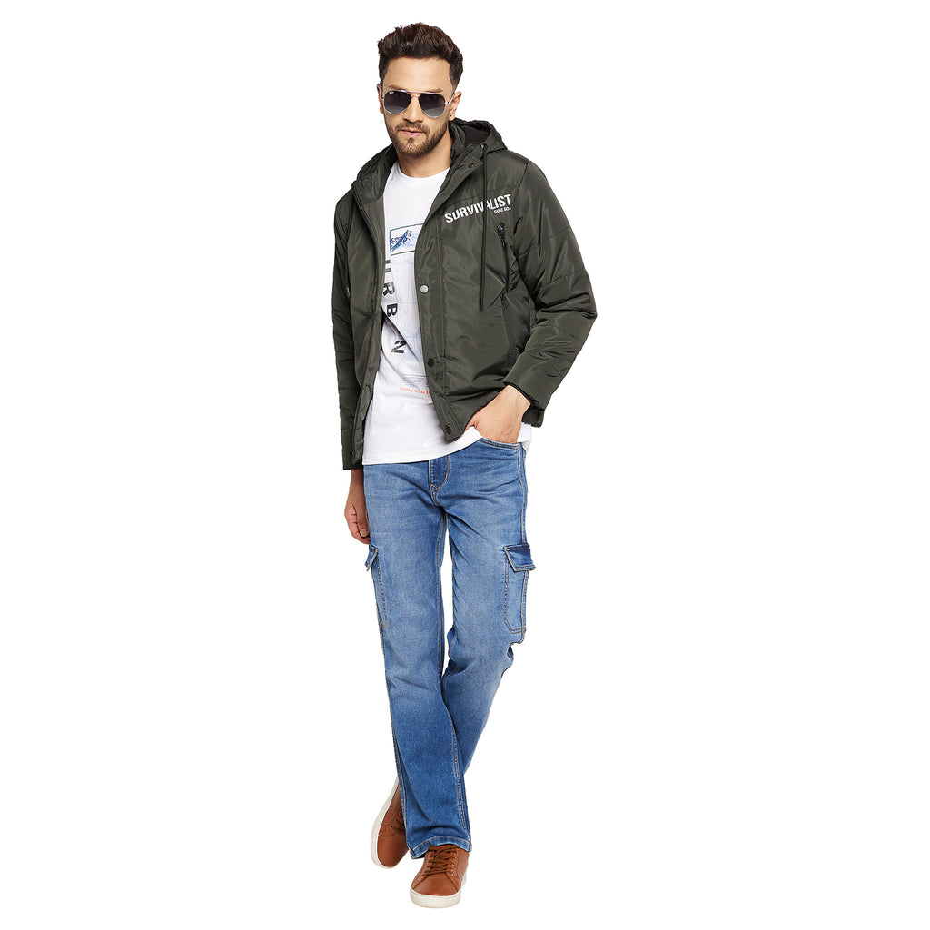 Duke Urban Men Full Sleeve Hooded Jacket (SDZ1087)