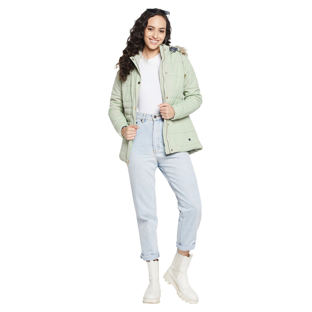Duke Urban Women Full sleeve Hooded Jacket (SDZ1945)