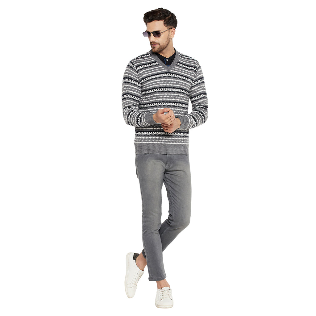 Duke Urban Men Full Sleeve V Neck Sweater (SDS2056)