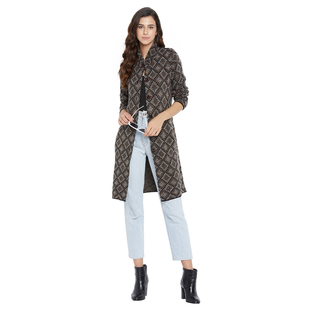Duke Urban Women Full Sleeve Long Cardigan (SDS959)