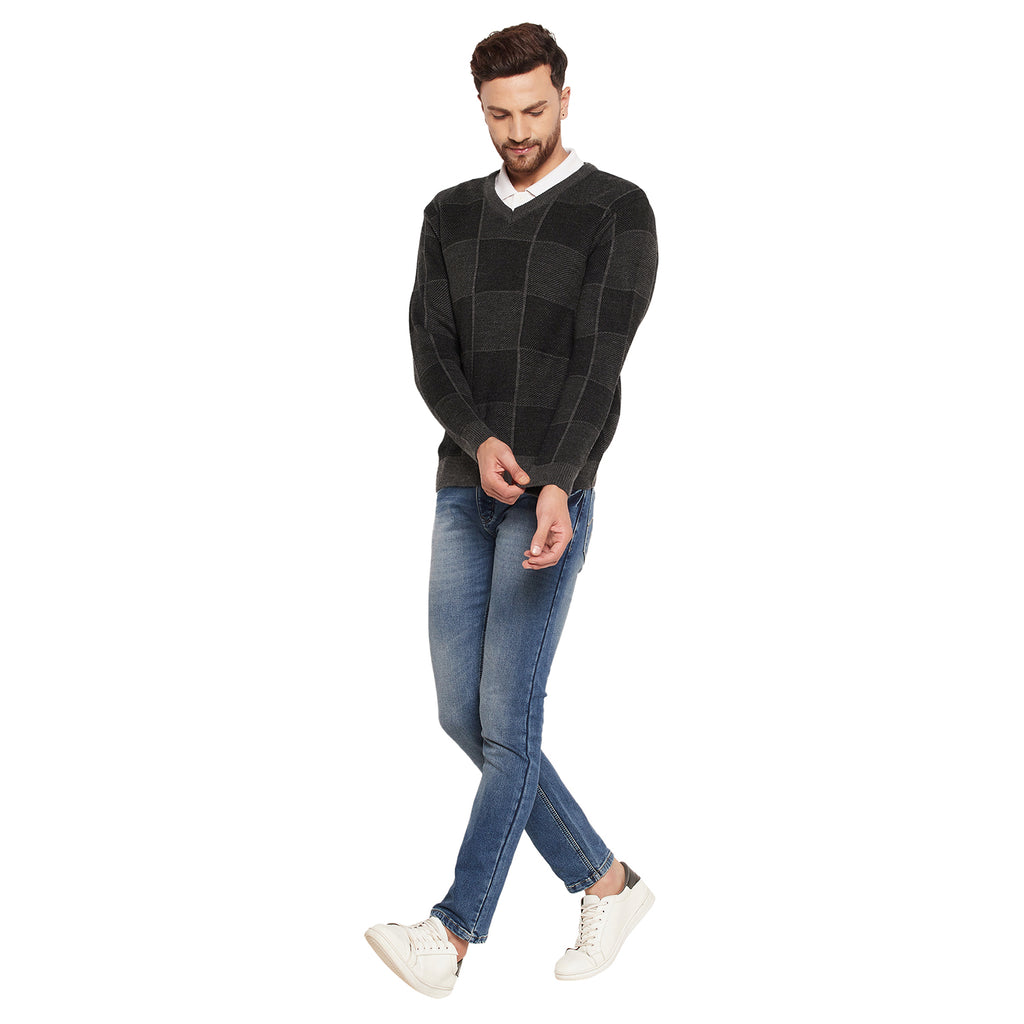 Duke Urban Men Full Sleeve V-Neck Sweater (SDS2053)