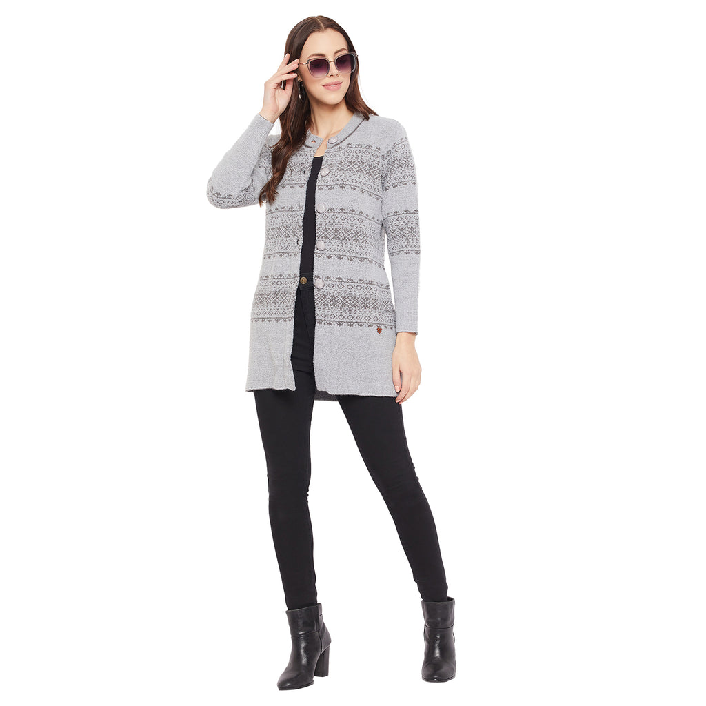 Duke Urban Women Full Sleeve Long Cardigan (SDS9645)