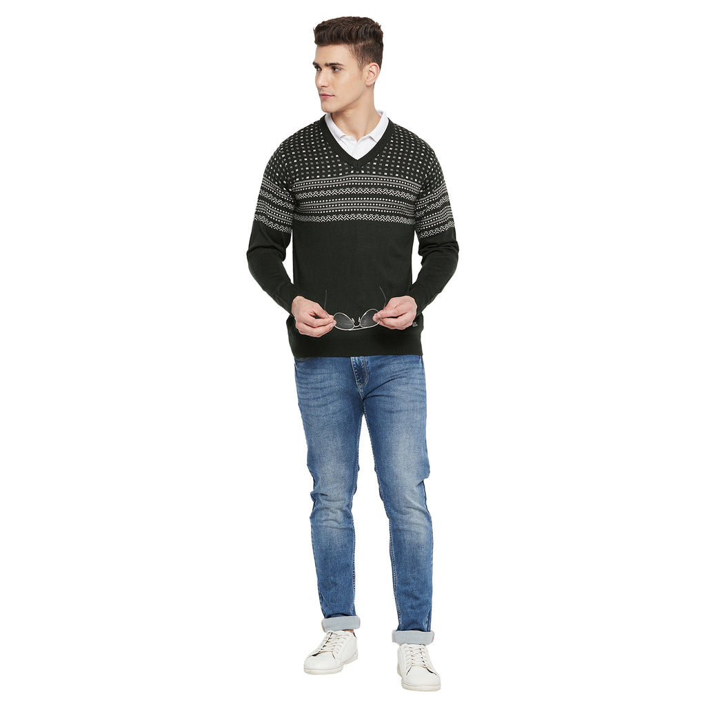 Duke Urban Men Full Sleeve V Neck Sweater (SDS668)