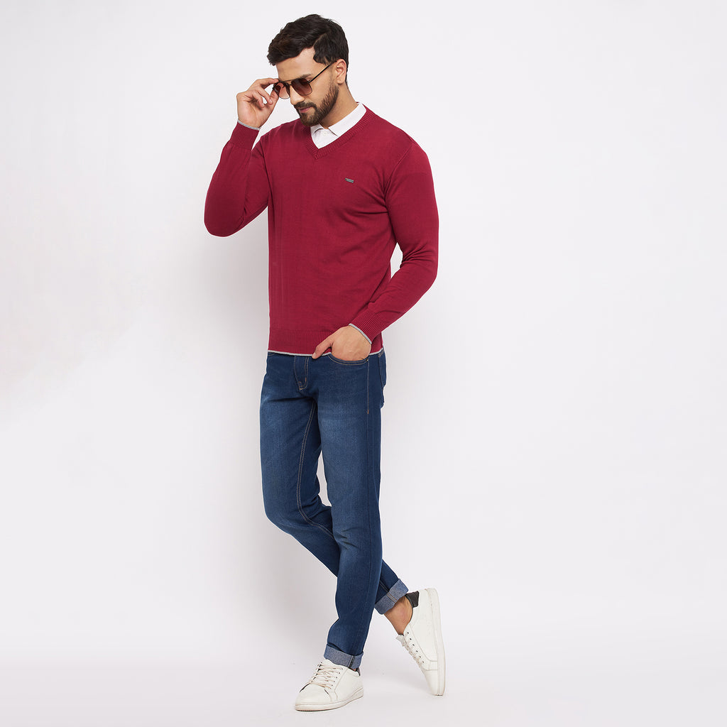 Duke Urban Men Full Sleeve V Neck Sweater (SDS3000)