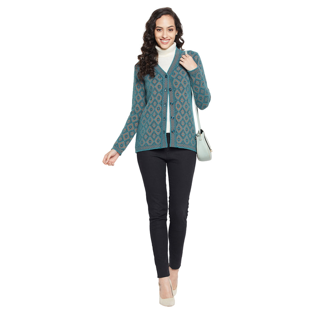 Duke Urban Women Full sleeve V Neck Cardigan (SDS1052)