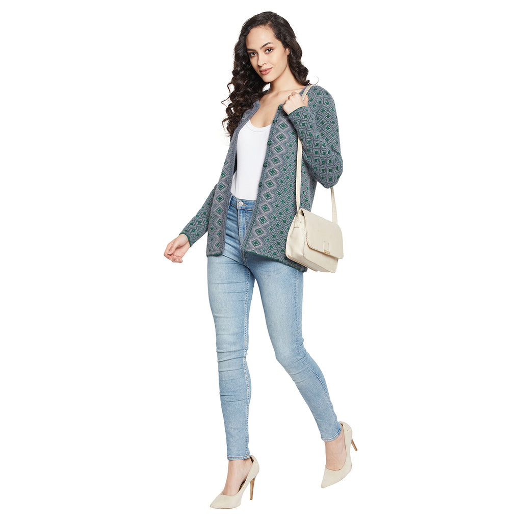 Duke Urban Women Full sleeve Round Neck Cardigan (SDS1053)