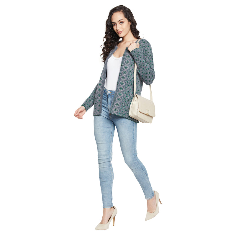 Duke Urban Women Full sleeve Round Neck Cardigan (SDS1053)