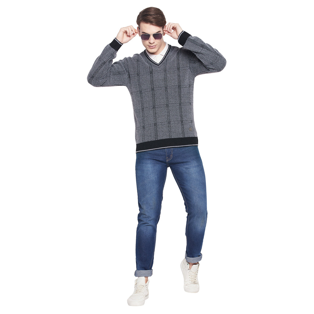 Duke Urban Men Full Sleeve V Neck Sweater (SDS2067)