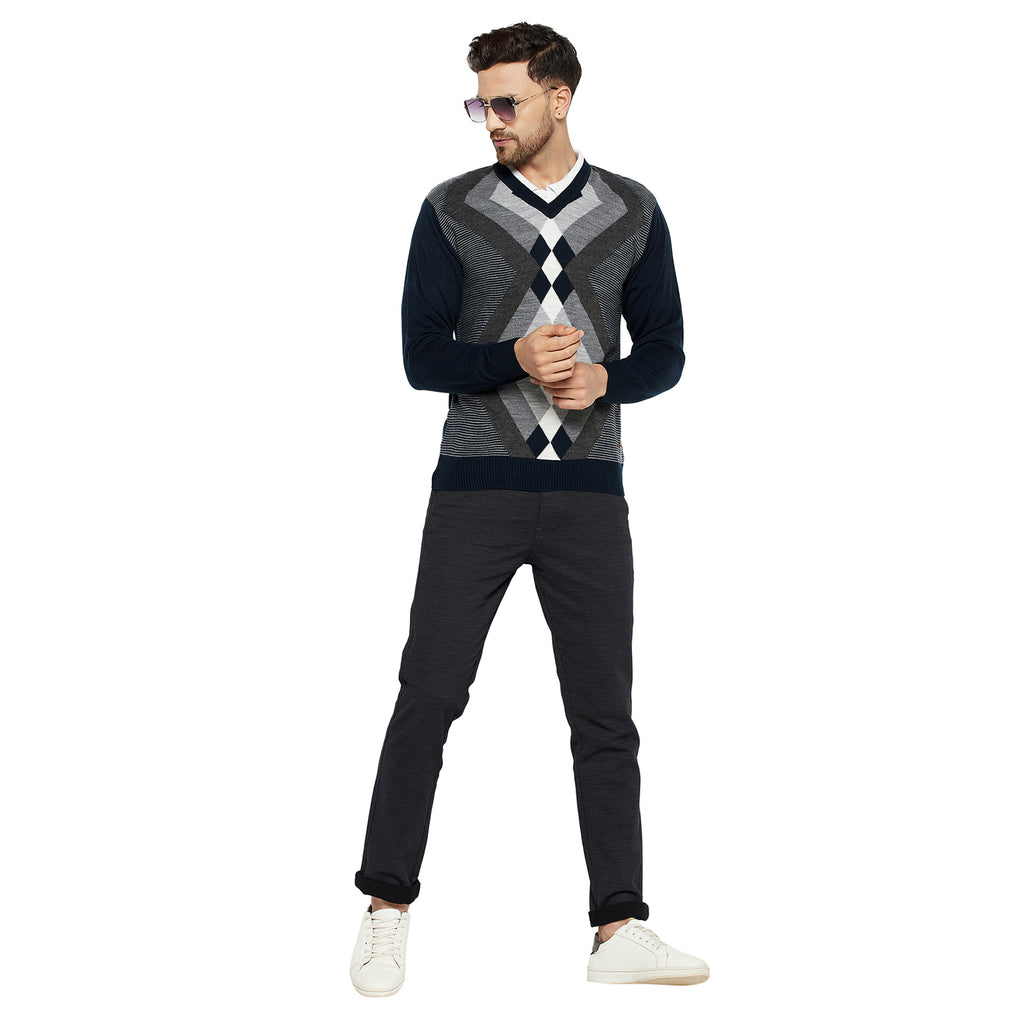 Duke Urban Men Full Sleeve V Neck Sweater (SDS2057)