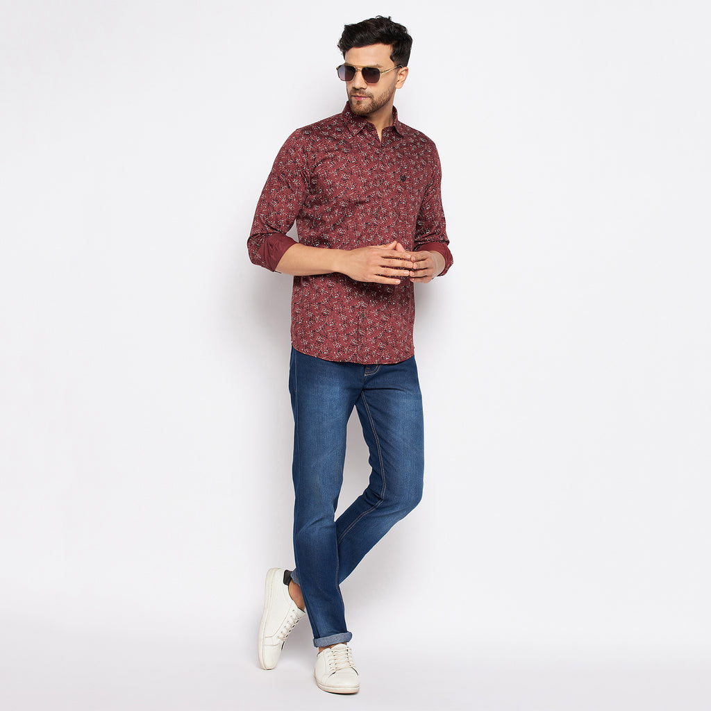 Duke Urban Men Full Sleeve Cotton Shirt (SDO6PRTG)