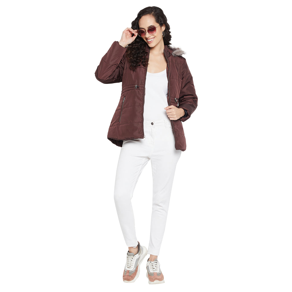 Duke Urban Women Full sleeve Hooded Jacket (SDZ1923)