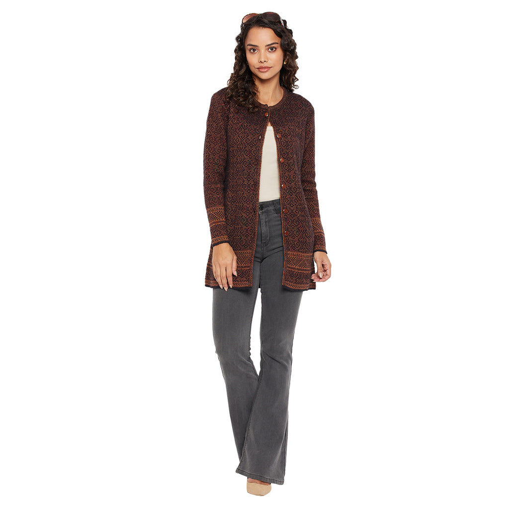 Duke Urban Women Round Neck Cardigan  (SDS1107)