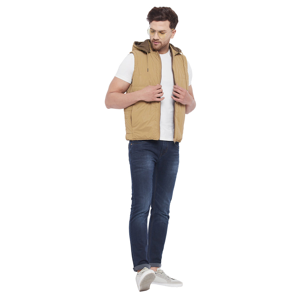 Duke Urban Men Sleeveless Reversible Jacket (SDZ913)