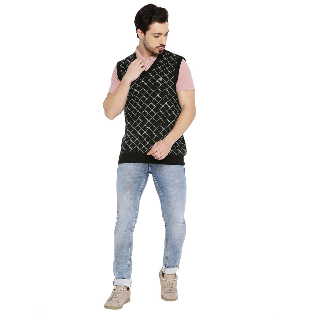 Duke Urban Men Sleeveless V Neck Sweater (SDS2027)