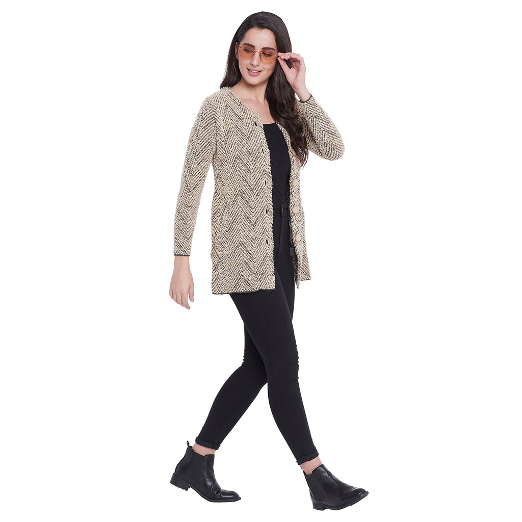 Duke Urban Women Full Sleeve Long Cardigan (SDS9638)