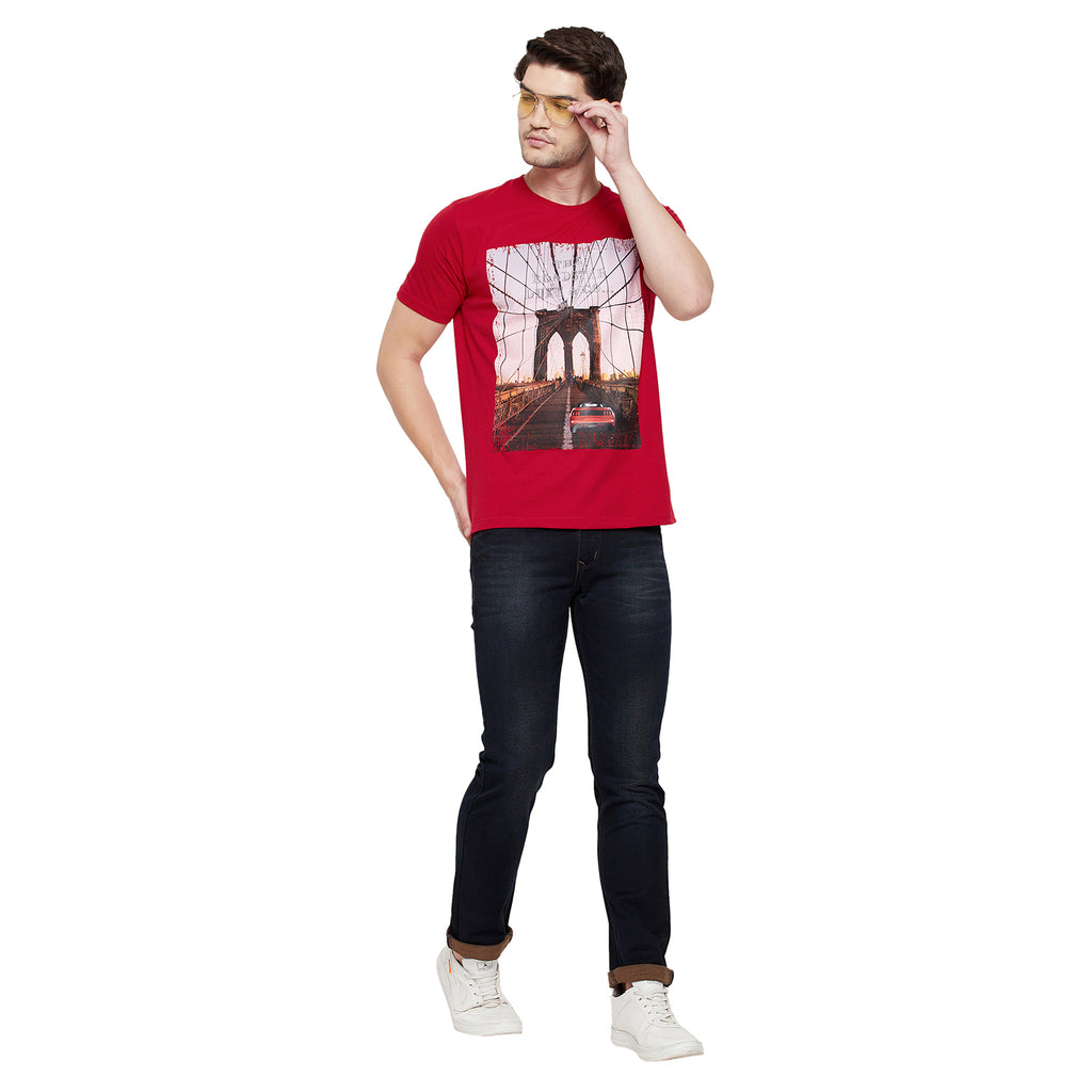 Duke Urban Men Half Sleeve Cotton T-shirt (LF5254)