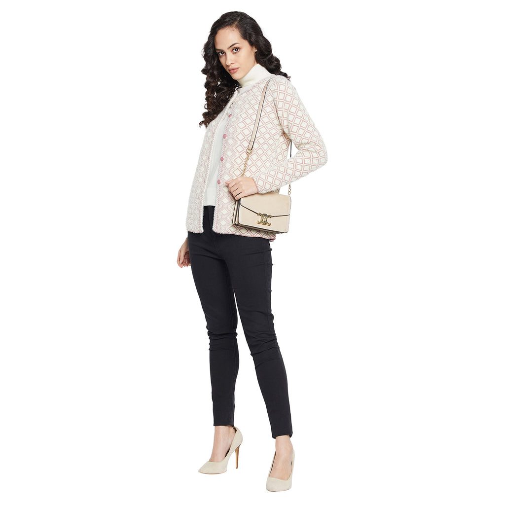 Duke Urban Women Full sleeve Round Neck Cardigan (SDS1053)