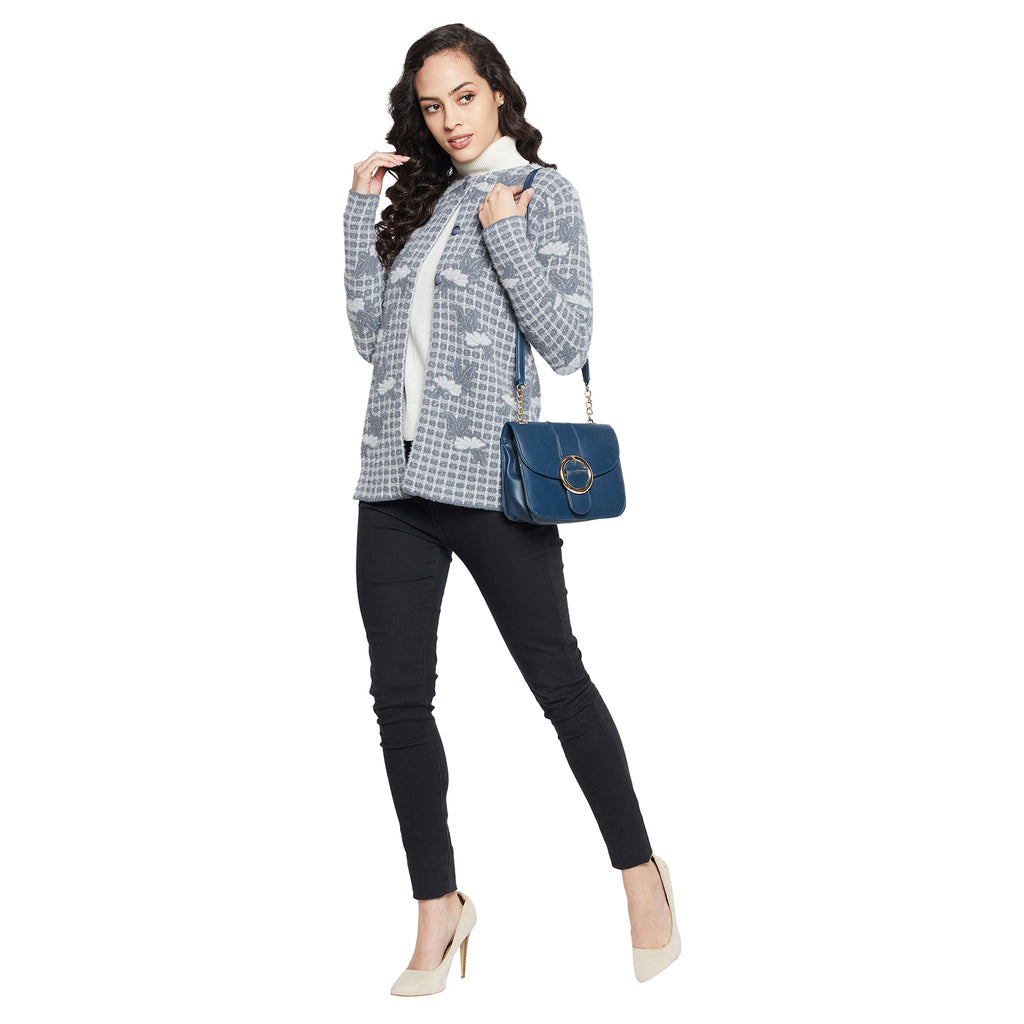 Duke Urban Women Full sleeve Round Neck Cardigan (SDS1055)