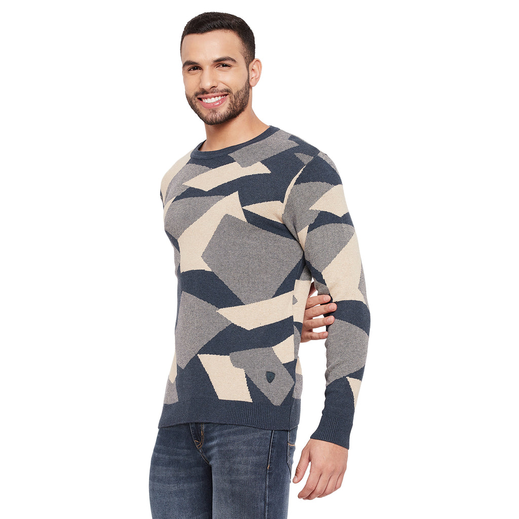 Duke Urban Men Full Sleeve Self Design Sweater (SDS2074)
