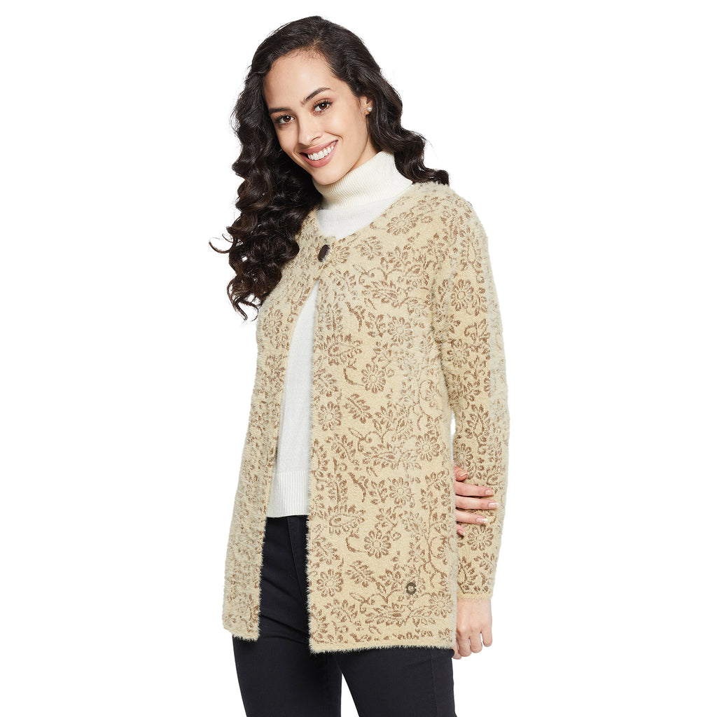 Duke Urban Women Full sleeve Round Neck Cardigan (SDS1132)