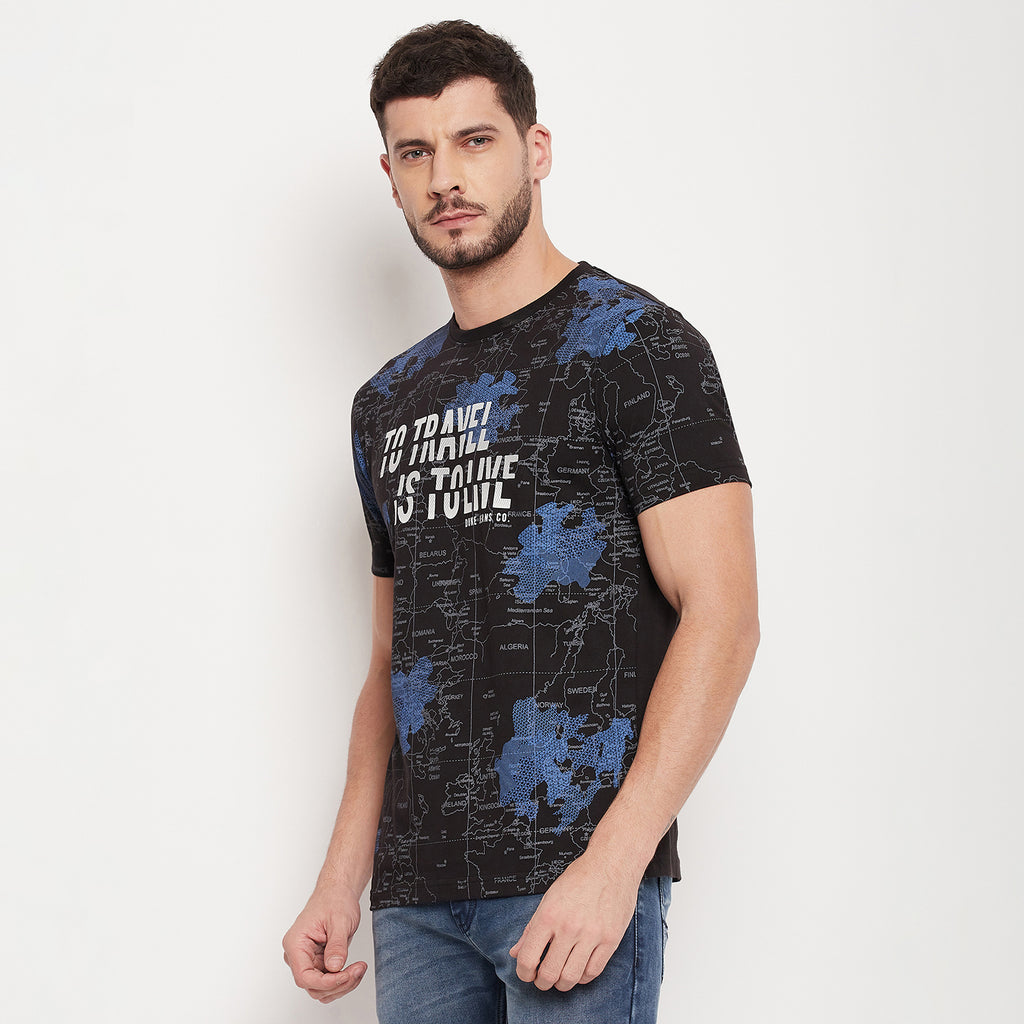 Duke Urban Men Half Sleeve Cotton T-shirt (LQ4479)