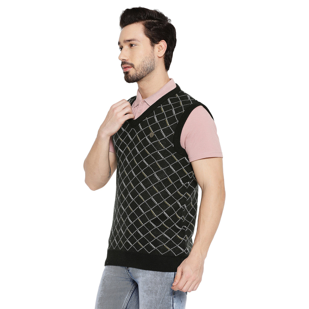 Duke Urban Men Sleeveless V Neck Sweater (SDS2027)