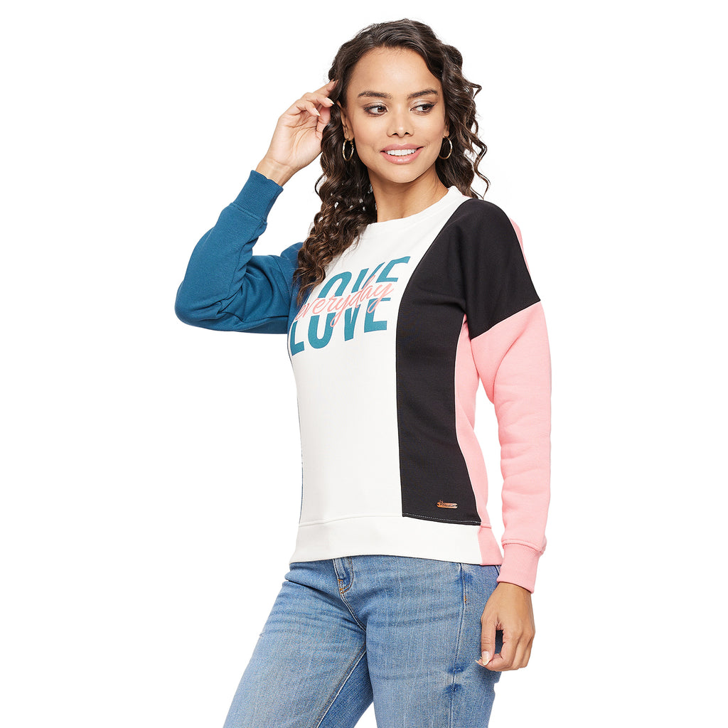 Duke Urban Women Full Sleeve Round Neck Sweatshirt (LFX874)