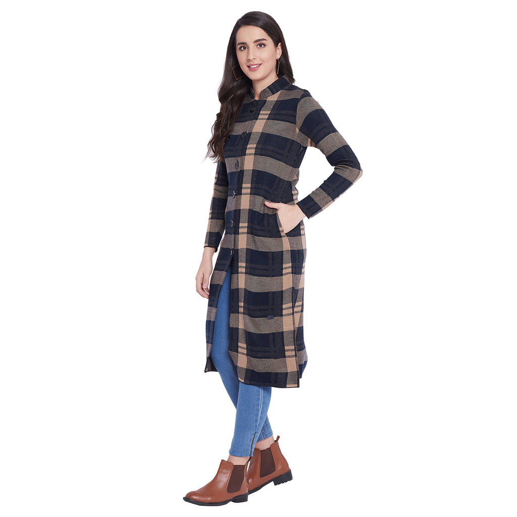 Duke Urban Women Full Sleeve Long Cardigan (SDS941)