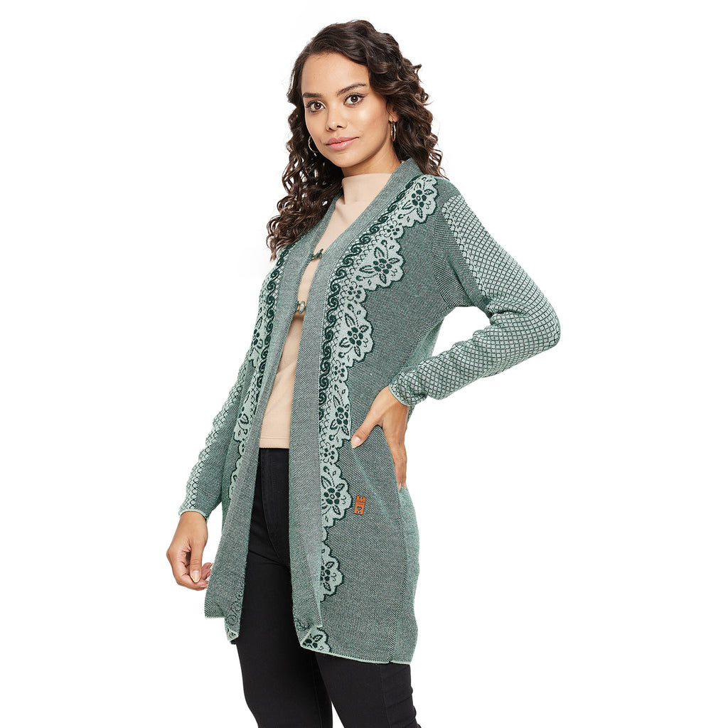 Duke Urban Women Full sleeve V Neck Cardigan (SDS1133)