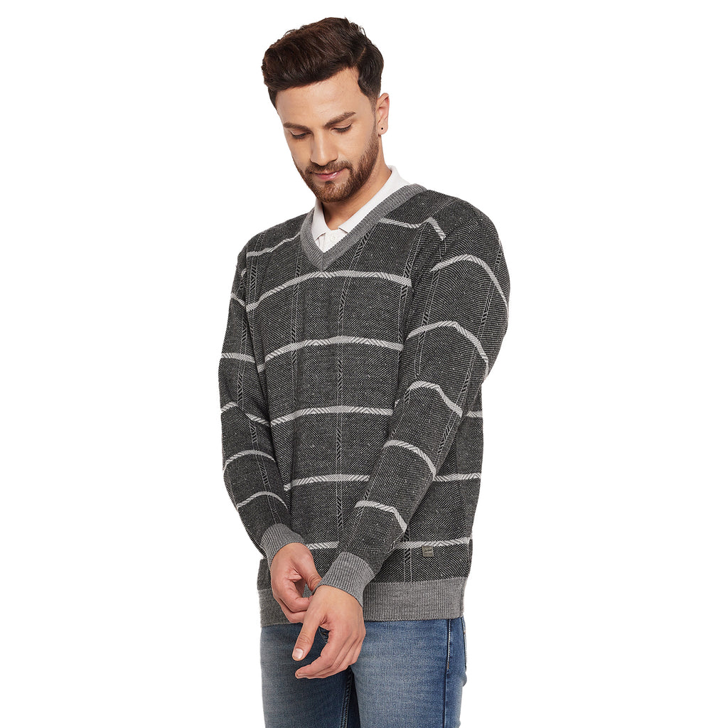 Duke Urban Men Full Sleeve V-Neck Sweater (SDS708R)