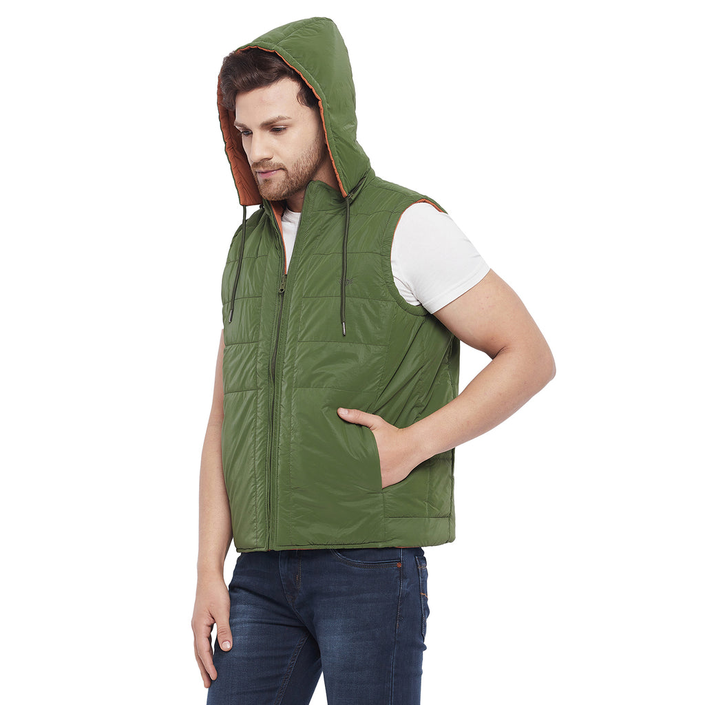 Duke Urban Men Sleeveless Reversible Jacket (SDZ913)