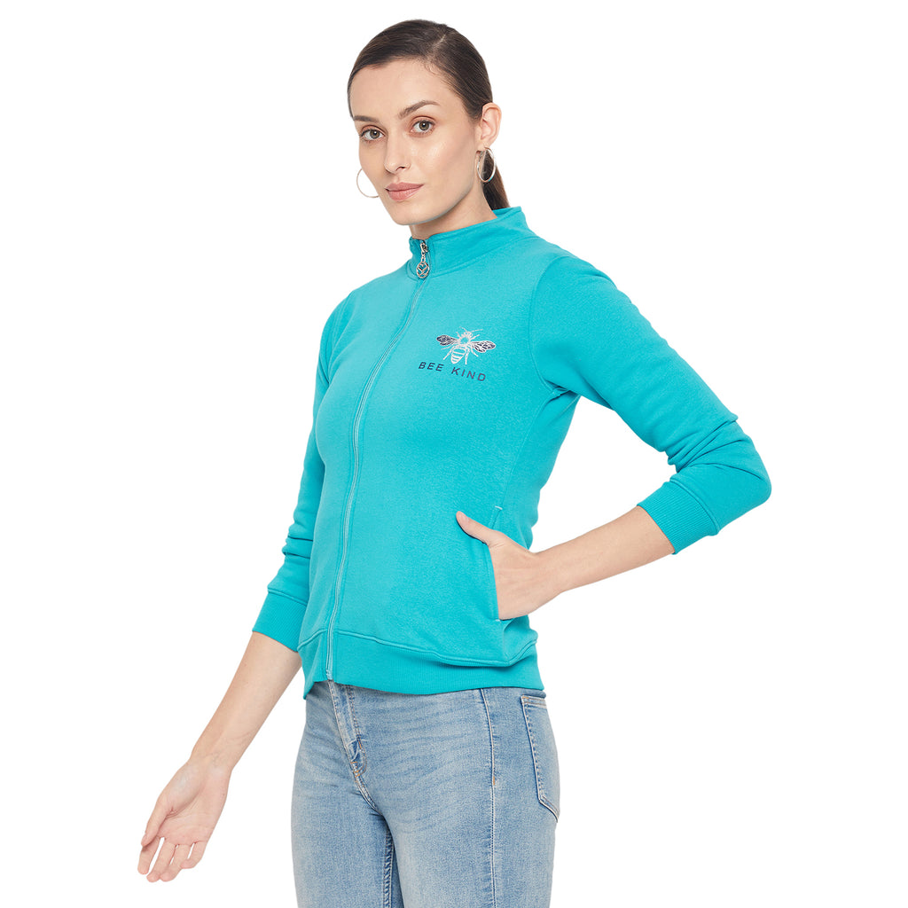 Duke Urban Women Full Sleeve Zipper Sweatshirt (MLFX675)