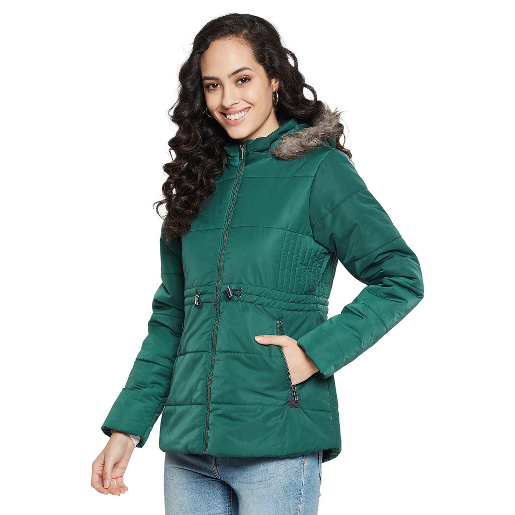 Duke Urban Women Full sleeve Hooded Jacket (SDZ1923)