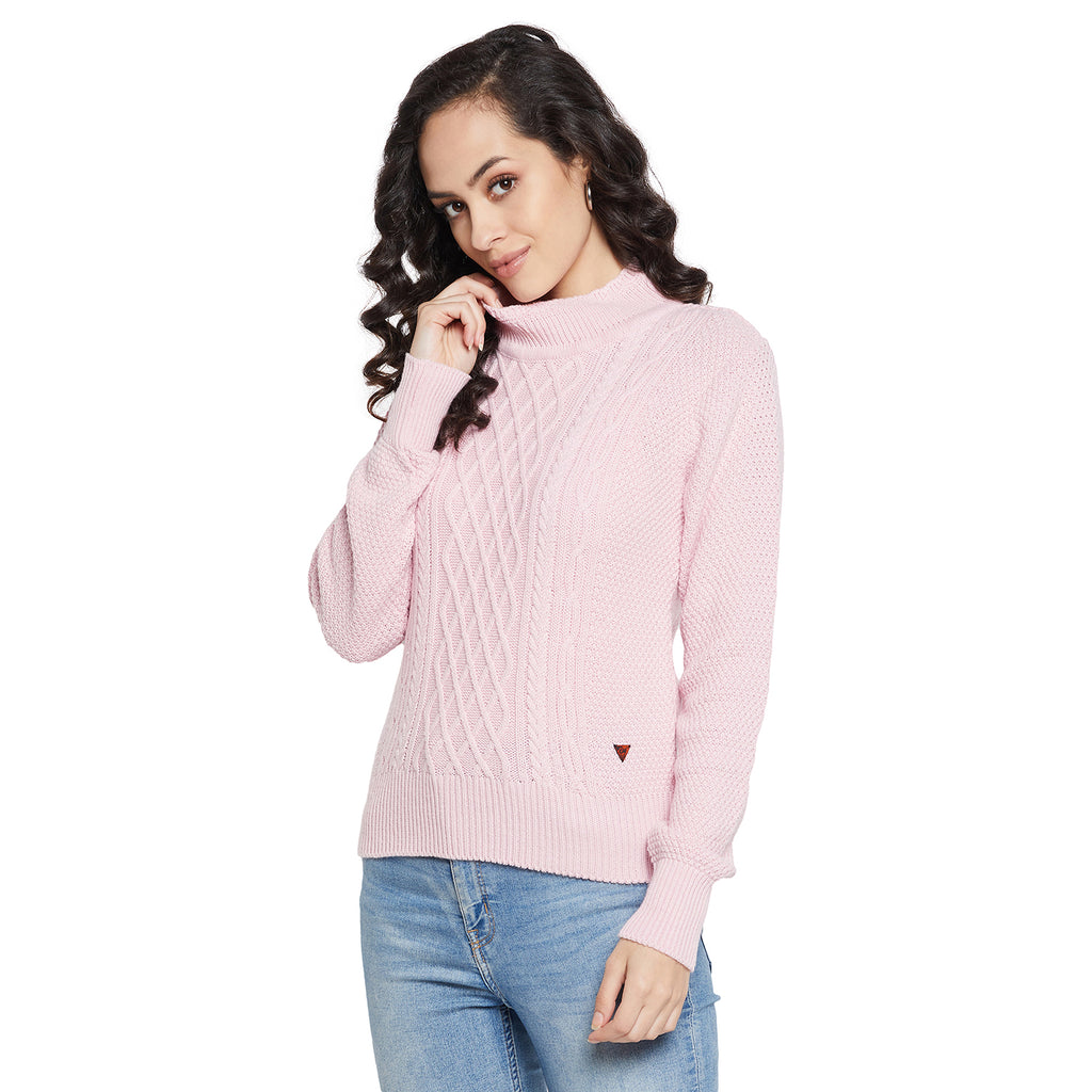 Duke Urban Women Full sleeve High Neck Pullover (SDS992)