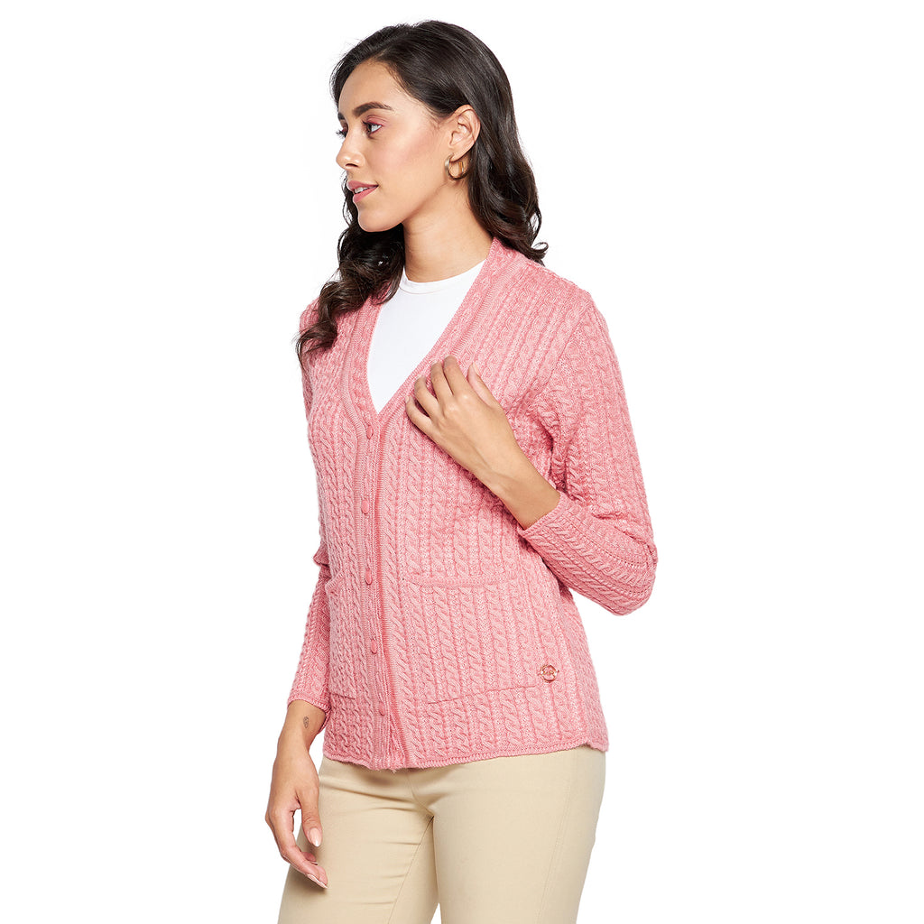 Duke Urban Women Full sleeve V Neck Cardigan (SDS9727)