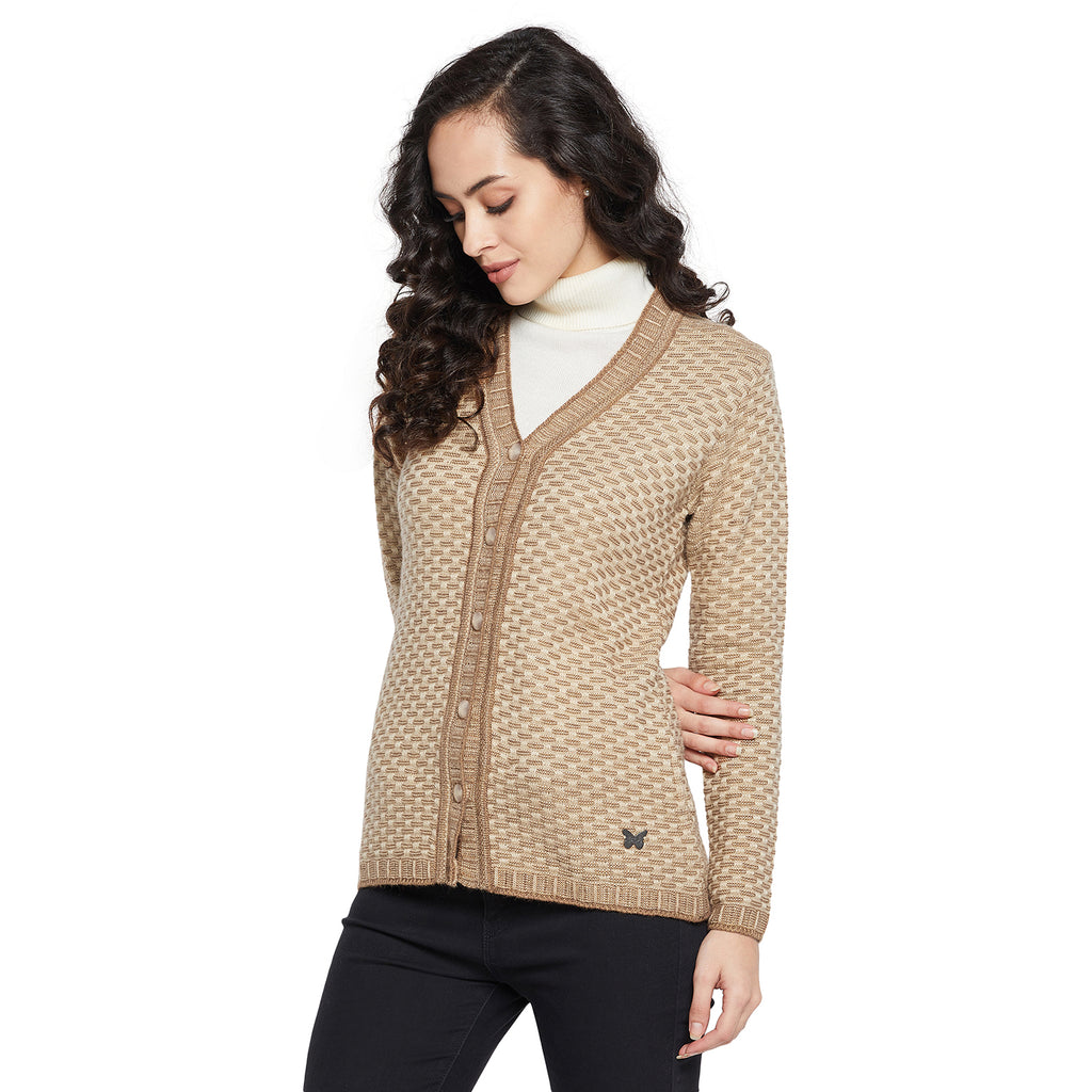 Duke Urban Women Full sleeve V Neck Cardigan (SDS1089)