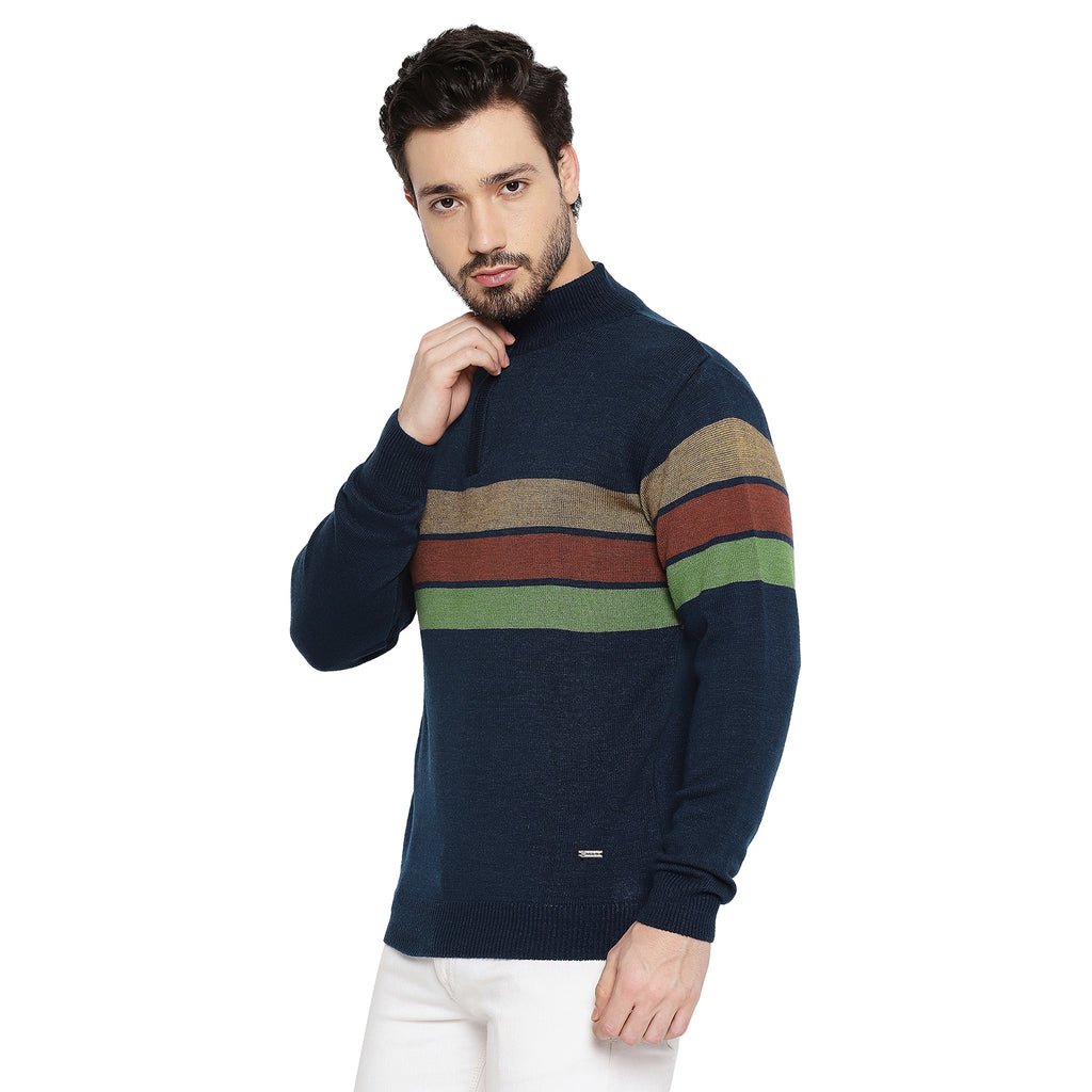 Duke Urban Men Full Sleeve Half Zip Sweater (SDS2079)