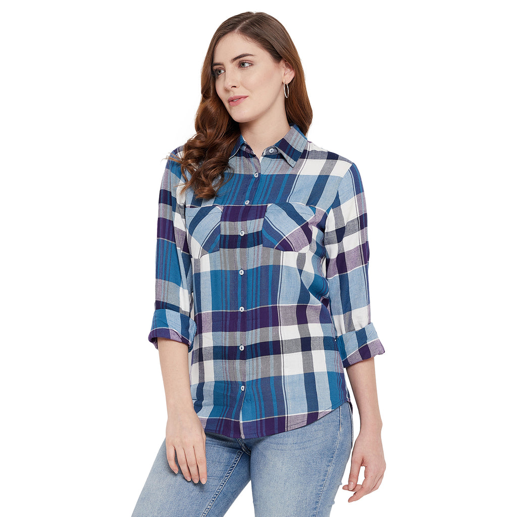 Duke Urban Women Full Sleeve Cotton Shirt (SDX3804)
