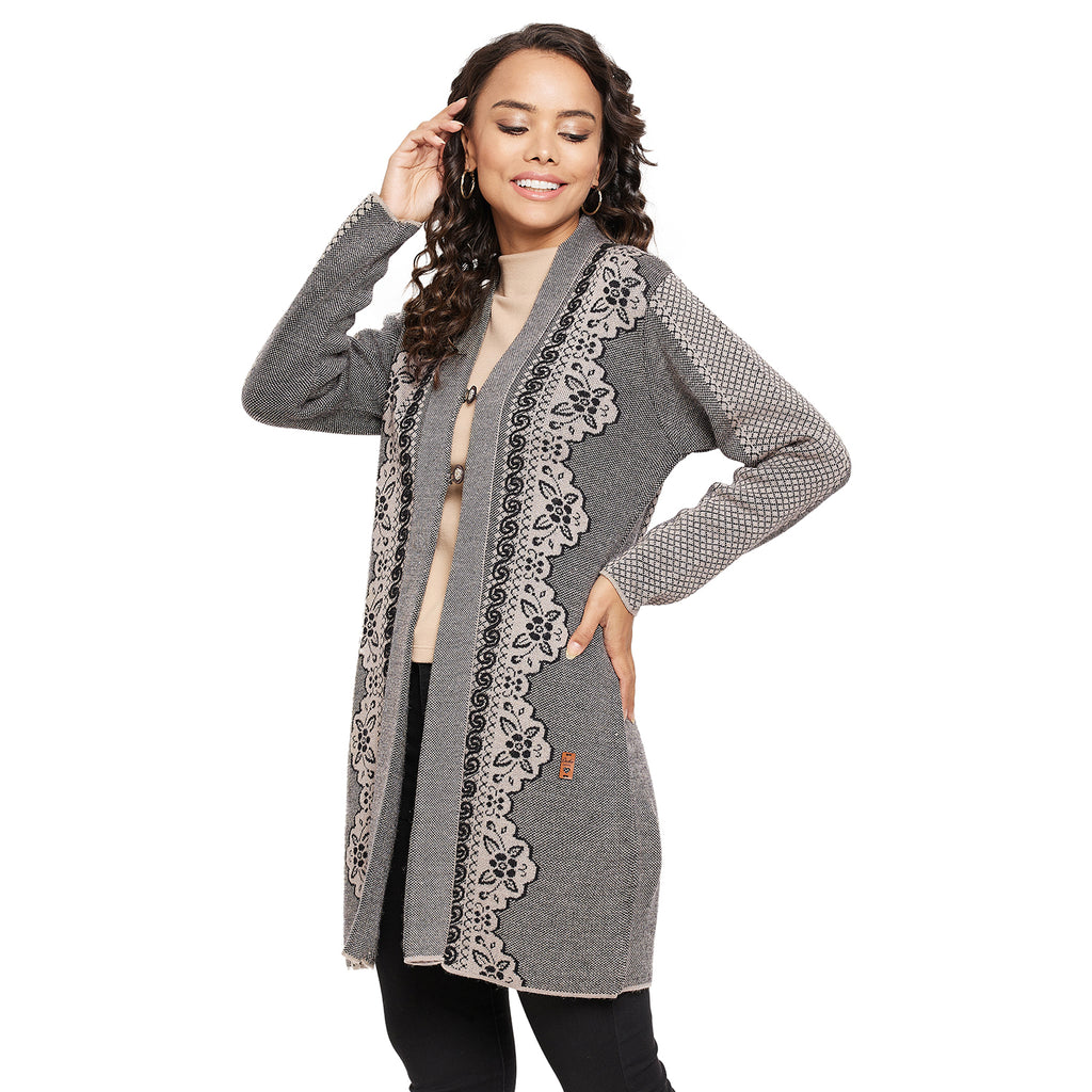 Duke Urban Women Full sleeve V Neck Cardigan (SDS1133)