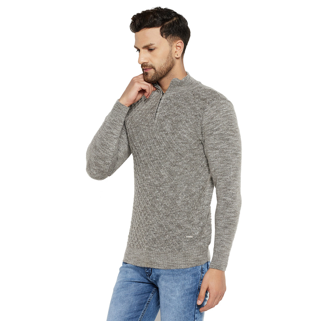 Duke Urban Men Full Sleeve Half Zip Sweater (SDS2080)
