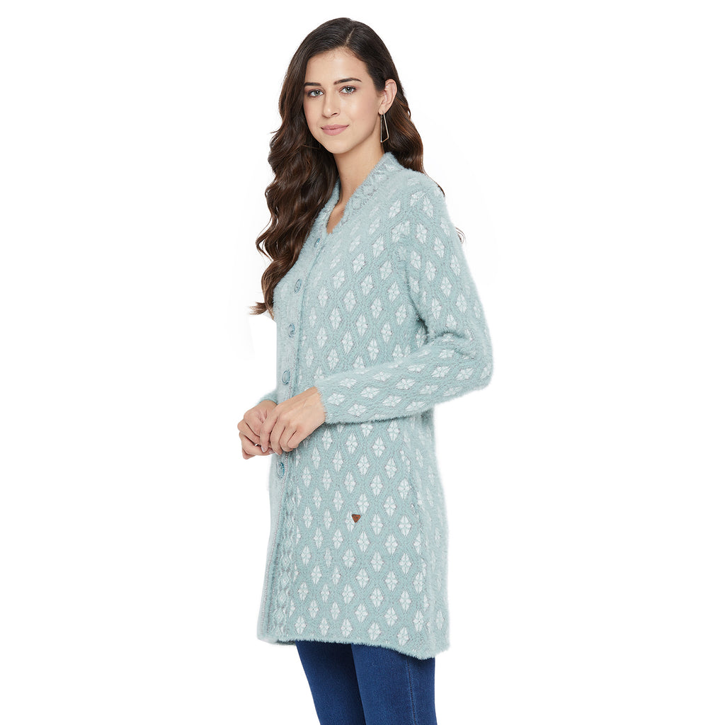 Duke Urban Women Full Sleeve Long Cardigan (SDS9651)