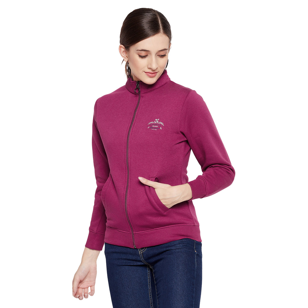 Duke Urban Women Full Sleeve Zipper Sweatshirt (LFX870)
