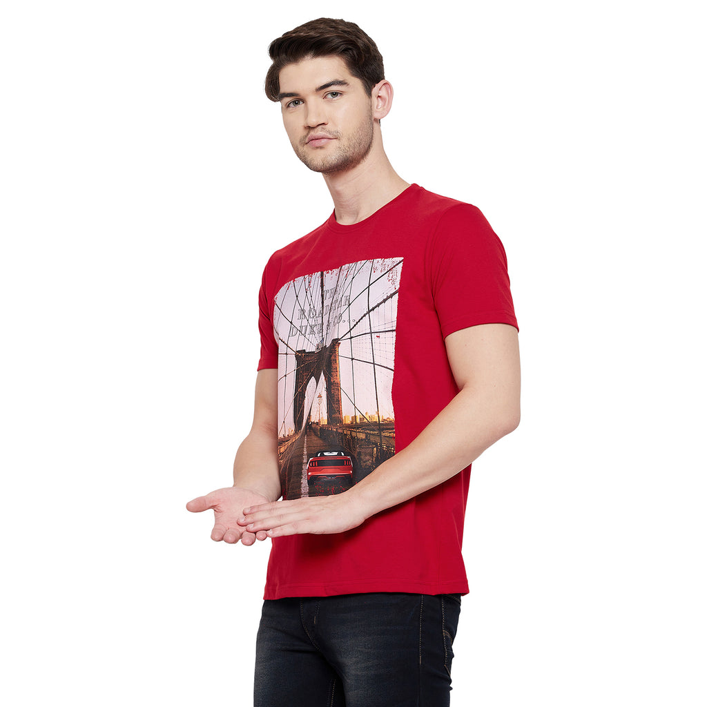 Duke Urban Men Half Sleeve Cotton T-shirt (LF5254)