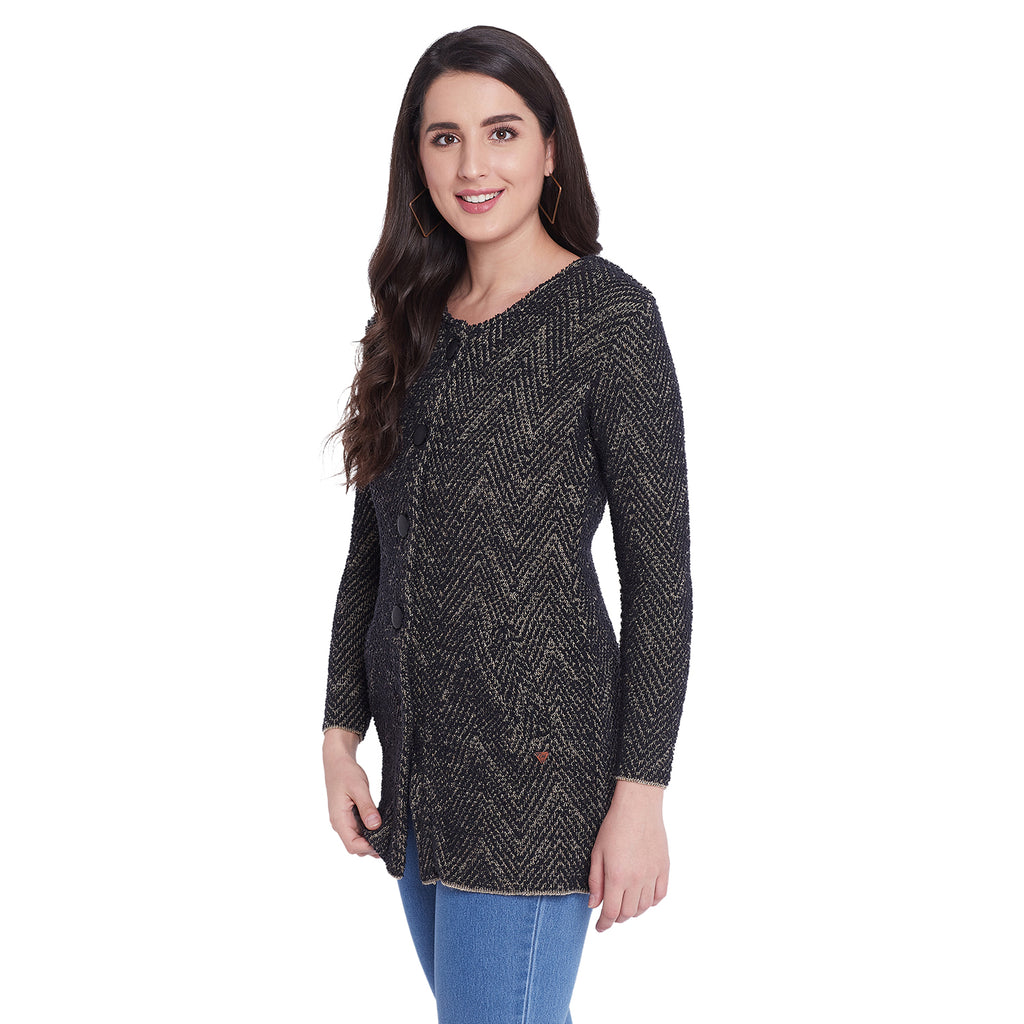 Duke Urban Women Full Sleeve Long Cardigan (SDS9638)